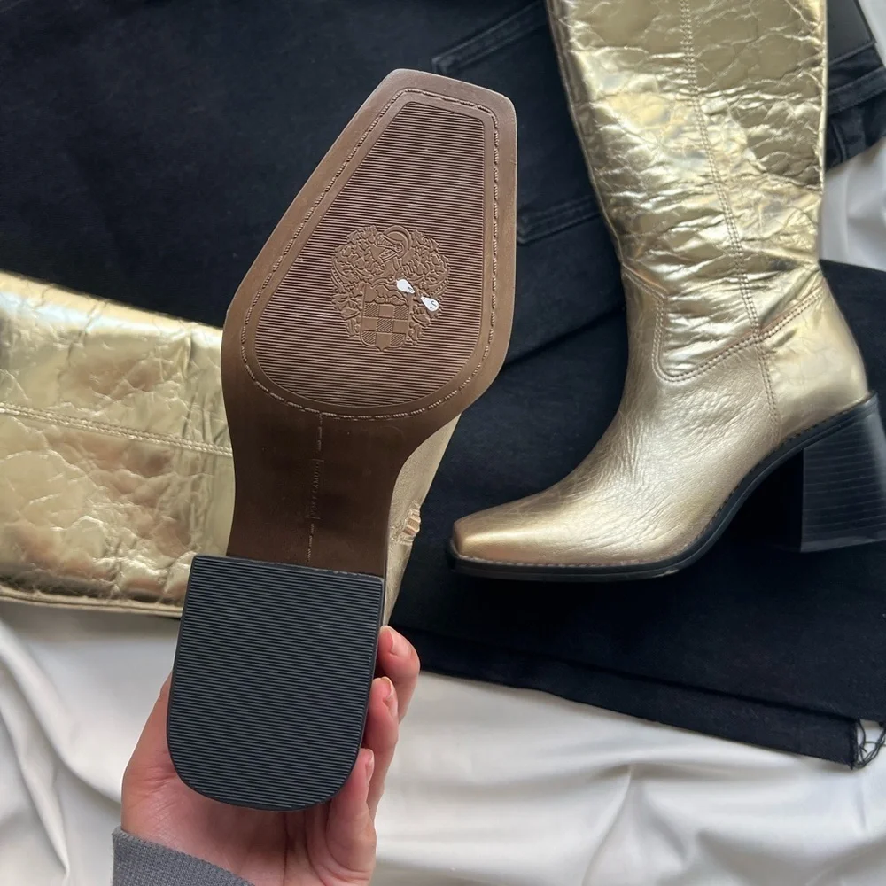 Vince Camuto Gold Sangeti Boots 👢